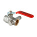 Кран шаровой муфтовый с дренажем и воздухоотводчиком Valtec 1" (арт.VT.245.N.06)