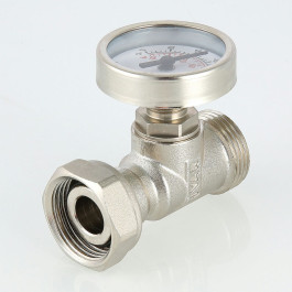 Тройник с термометром под евроконус Valtec 3/4" арт.VT.4615.0.0