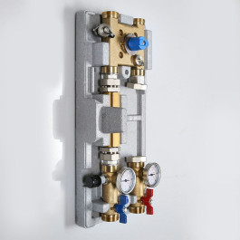 Насосный модуль-группа с четырехходовым краном и байпасом Valtec арт. VT.VAR21.G.07