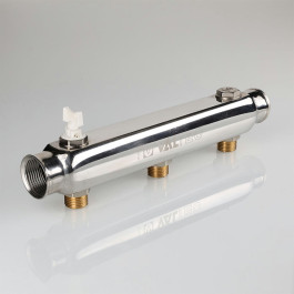 Коллектор Valtec нержавеющий 1 1/2"х3/4" 3 выхода арт.VTc.510.SS.080503