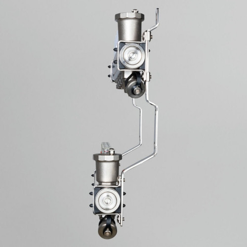 Коллектор Valtec с расходомерами 1"х 3/4" на 3 выхода (нержавейка) арт.VTc.579.EMNX.0603