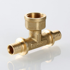 Тройник Valtec с ВР резьбой 16х1/2"х16 мм (арт.VTm.432.BG.160416)