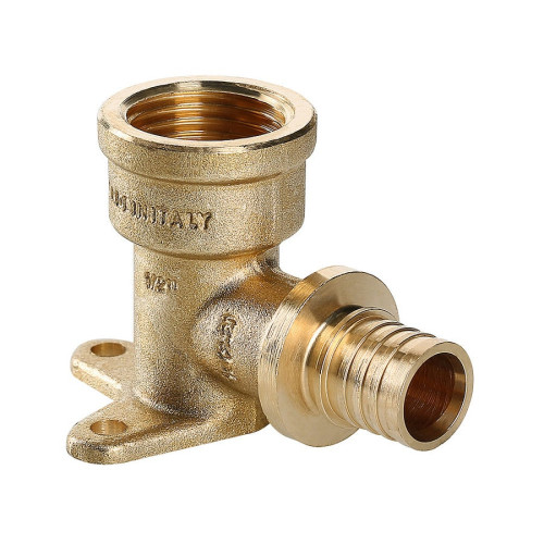 Угол Valtec с креплением и ВР резьбой 16х1/2" мм (арт.VTm.454.BG.001604)