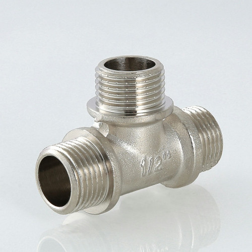 Тройник равнопроходной Valtec с НР резьбой 1/2" мм арт.VTr.131.N.0004