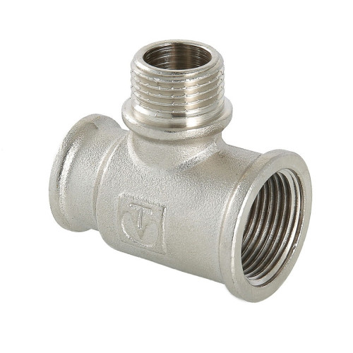 Тройник с переходом на НР резьбу Valtec 3/4"x3/4"x1/2" мм арт.VTr.132.RN.050504