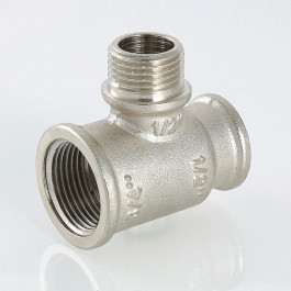 Тройник с переходом на НР резьбу Valtec 3/4"x1/2"x1/2" мм арт.VTr.132.RN.050404