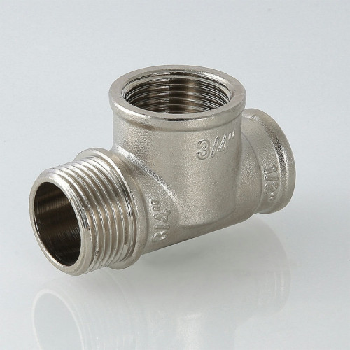 Тройник с переходом на НР резьбу Valtec 3/4" мм арт.VTr.134.N.0005