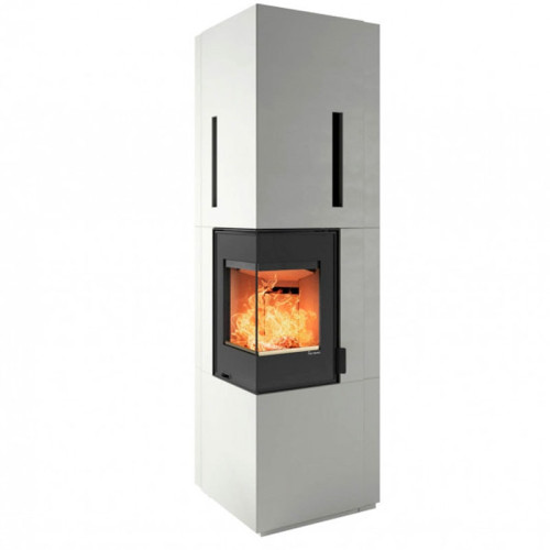 Печь-камин Nordpeis Odense II высокий топка S-31A Exclusive