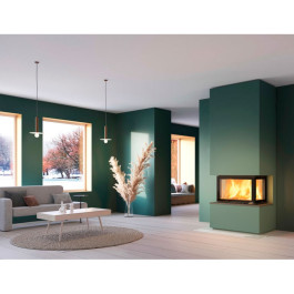 Печь-камин Nordpeis Davos U высокий топка N-29U