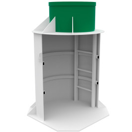 Кессон Vodos White Type 1 (БМ) без муфты с лестницей+крышка утеплитель 2000х960мм