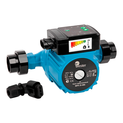 Циркуляционный насос Wester WPE 25-40G с гайками