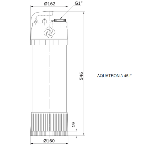Колодезный автоматический насос VANDJORD 3-45 F