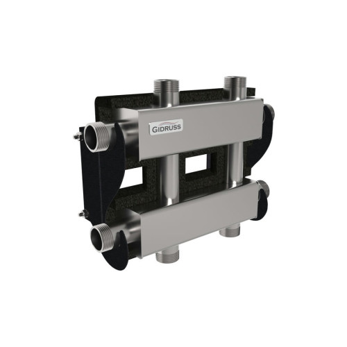 Коллектор нержавеющий модульный Gidruss MKSS-60-3DU EPP до 60 кВт 1" 3 контура EPP термоизоляция