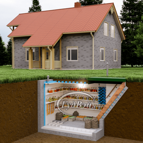 Пластиковый погреб ГудВэй Комфорт II 4*2м