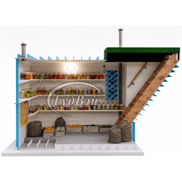 Пластиковый погреб ГудВэй Комфорт II 4*2,4м