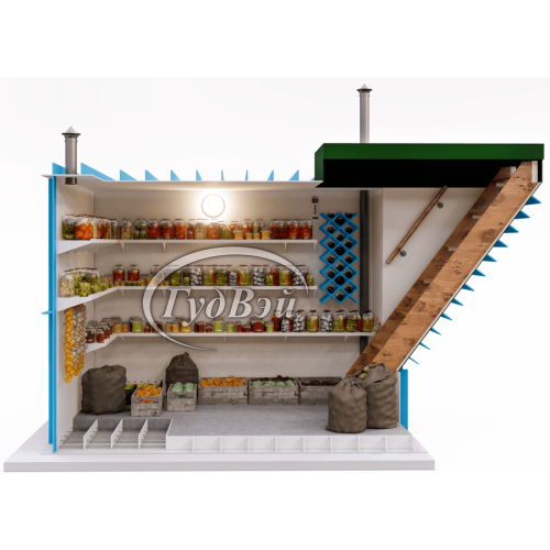 Пластиковый погреб ГудВэй Комфорт II 4*2м