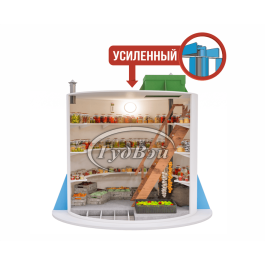 Пластиковый погреб ГудВэй Круглый 1,7*2м