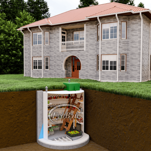 Пластиковый погреб ГудВэй Круглый 2*2м