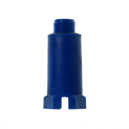 Заглушка полипропиленовая Fusitek с НР резьбой 1/2" синяя