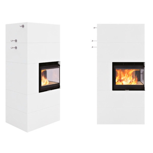 Печь-камин Nordpeis теплоаккумулирующий Salzburg C правый с конвекцией