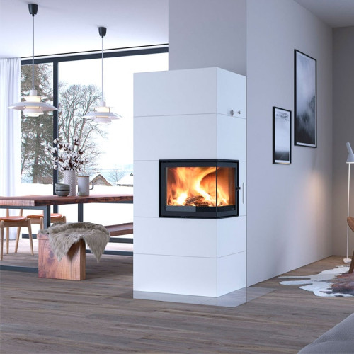 Печь-камин Nordpeis теплоаккумулирующий Salzburg C правый с конвекцией