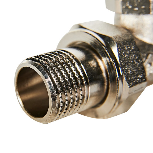 Клапан запорно-балансировочный Rommer 1/2", угловой