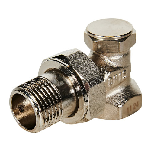 Клапан запорно-балансировочный Rommer 1/2", угловой