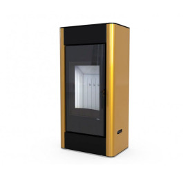 Печь-камин Defro Home Solum 9 кВт золотая сталь