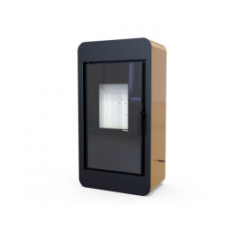 Печь-камин Defro Home Piko 6.6 кВт золотая сталь