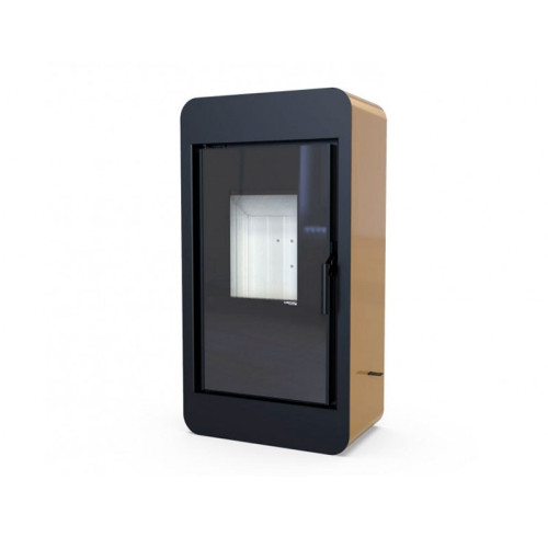 Печь-камин Defro Home Piko 6.6 кВт золотая сталь