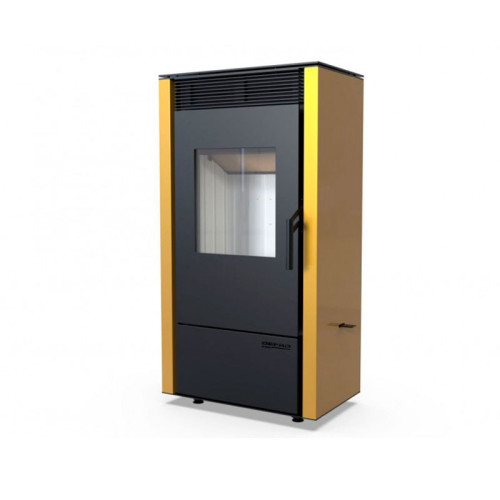 Печь-камин Defro Home Viva 6 кВт золотая сталь