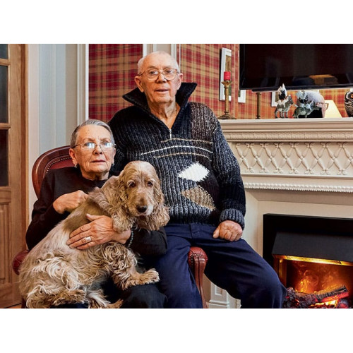 Dimplex Alexandria - Махагон коричневый антик с очагом Atherton