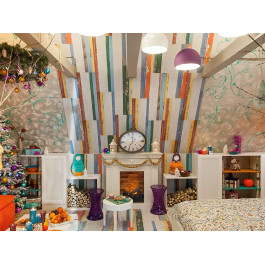 Dimplex Amalfi - Махагон коричневый антик