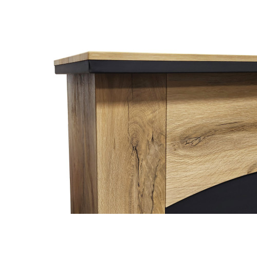 Royal Flame Barcelona (разборный) - Дуб золотой с очагом Aspen Black