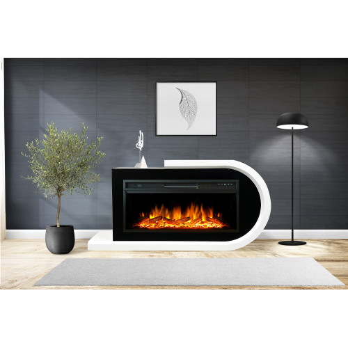 Royal Flame Basel 60 R - Белый с черным с очагом Vision 60 LED