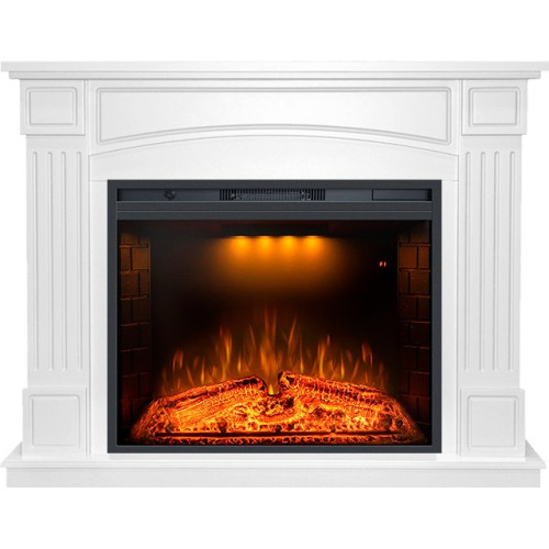 Royal Flame Boston - Белый с очагом Emerald 28