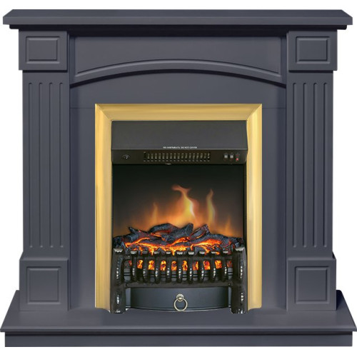 Royal Flame Boston - Серый графит (Высота 925см) с очагом Fobos FX Brass