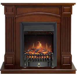 Royal Flame Boston - Темный дуб (Высота 925см) с очагом Fobos FX Black