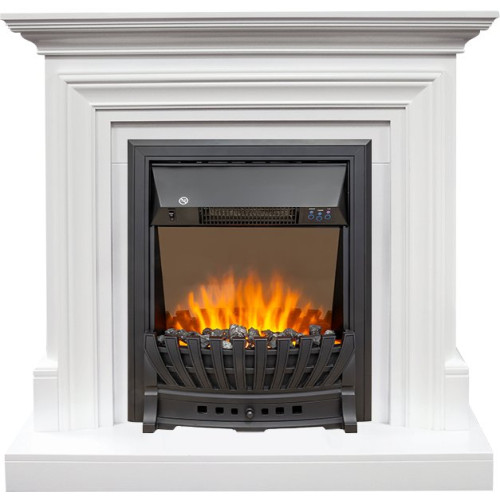 Royal Flame Bradford - Белый с очагом Aspen Black