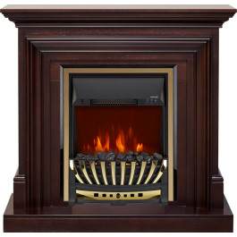 Royal Flame Bradford - Темный дуб с очагом Aspen Gold