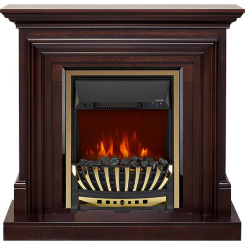 Royal Flame Bradford - Темный дуб с очагом Aspen Gold