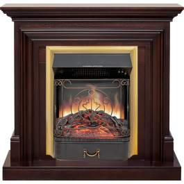 Royal Flame Bradford - Темный дуб с очагом Majestic FX Brass