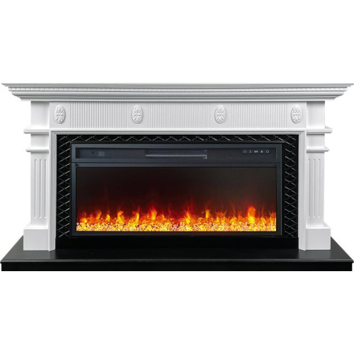 Royal Flame Carlyle - Белый с черным с очагом Vision 42 LED