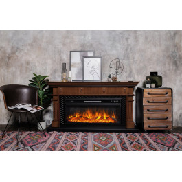 Royal Flame Carlyle - Орех с черным с очагом Vision 42 LED