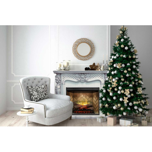 Royal Flame Castle - Слоновая кость с патиной с очагом Vision 30 EF LED FX