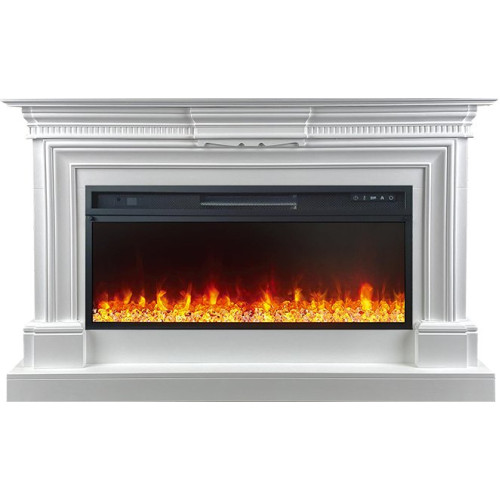 Royal Flame Chelsea - Белый (Ширина 1350 мм) с очагом Vision 42 LED Royal Flame Chelsea - Белый (Ширина 1350 мм) с очагом Vision 42 LED