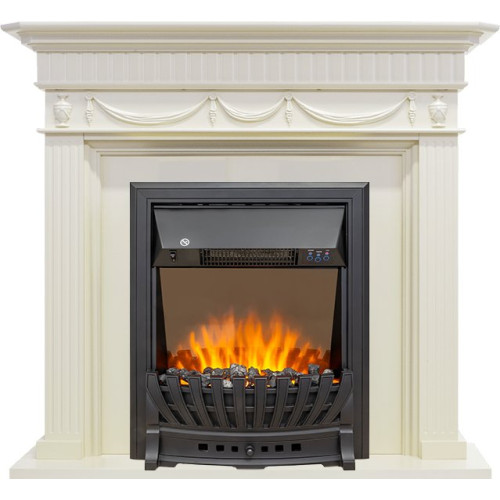 Royal Flame Corfu - Слоновая кость с очагом Aspen Black