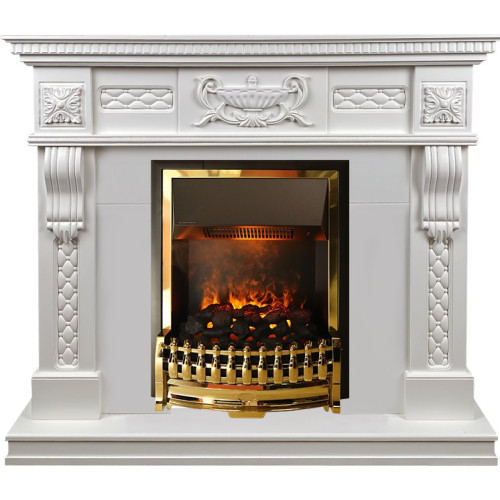 Dimplex Corsica - Матовый белый (Ширина 1100) с очагом Atherton