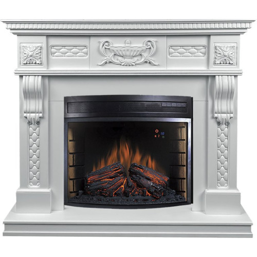 Royal Flame Corsica - Матовый белый (Высота 1110мм) с очагом Dioramic 28 LED FX