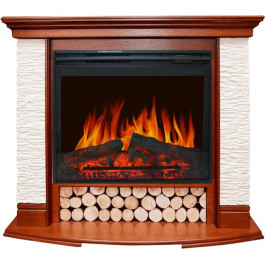 Royal Flame Country - Орех/Сланец белый с очагом Jupiter FX New